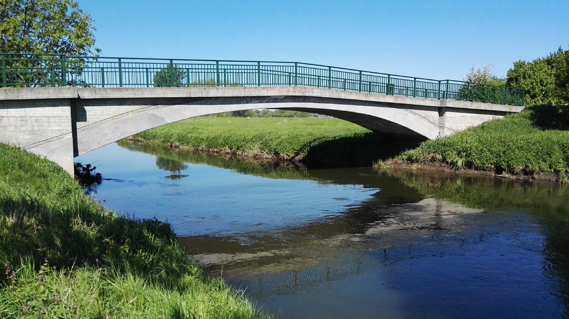 Bodebrücke bei Wolmirsleben Bodebrücke nach Wolmirsleben